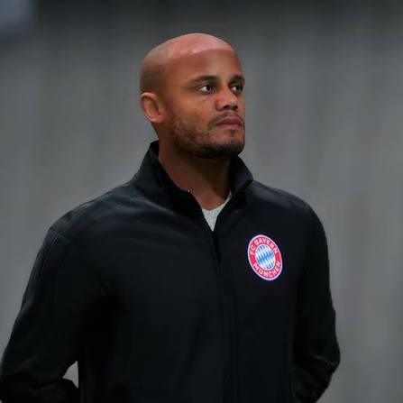 Vincent Kompany in a Bayern Munich coaching jacket